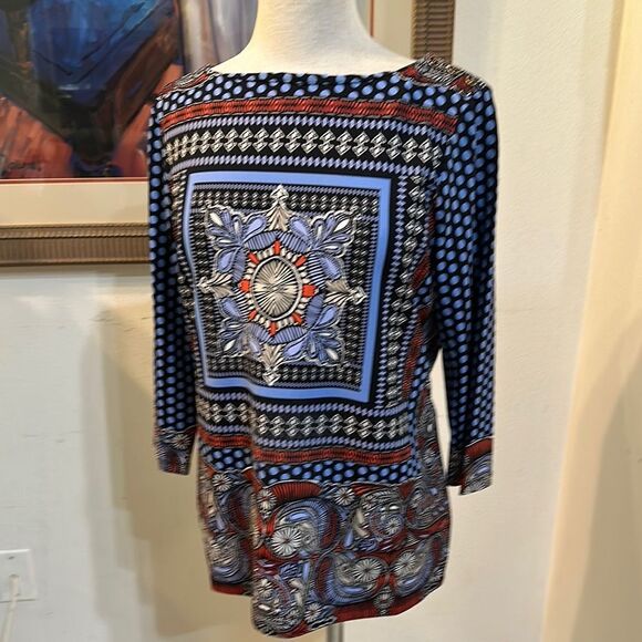 Charter Club Multi- Patterned Women's Top Size LP - Picture 5 of 13